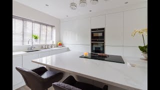 White Gloss Handleless Doors Kitchen [upl. by Mailli324]