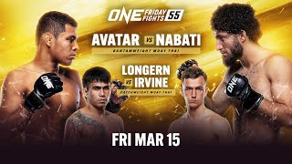 ONE Friday Fights 55 Avatar vs Nabati [upl. by Lemuel]