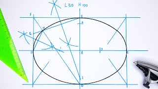 How to draw an Ellipse  Method 2 [upl. by Neerroc]