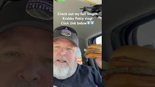 Krabby Patty Meal Check Out My New Vlog shorts wendys foodvlog spongebob krabbypatty [upl. by Bekah]