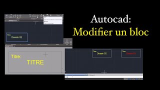 Autocad  Modifier un bloc [upl. by Hairom719]