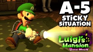 Luigis Mansion Dark Moon  Gloomy Manor  A5 Sticky Situation Nintendo 3DS Gameplay Walkthrough [upl. by Inafit102]