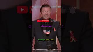 Ricky Gervais vs Steve Carell The Office Roast Battle 🤣🔥 rickygervais stevecarrell [upl. by Lacey]