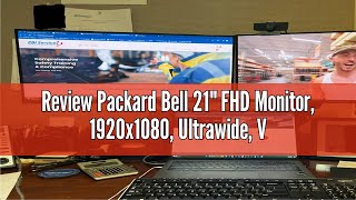 Review Packard Bell 21quot FHD Monitor 1920x1080 Ultrawide VESA Mount Compatible Tilt Adjustment H [upl. by Gruver223]