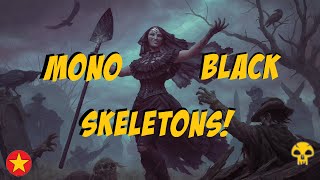 MTG Arena Mono Black Skeletons Standard Ranked BO1 [upl. by Rena667]