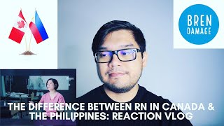 DIFFERENCE BETWEEN RN IN CANADA amp THE PHILIPPINES REACTION VLOG [upl. by Akerdnahs437]