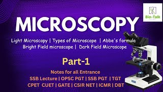 Microscopy  Light Microscopy  Types of Microscope  P1 [upl. by Whitebook]