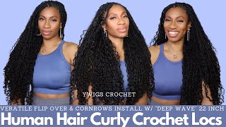 YWigs BohoCrochet Locs w Human Hair [upl. by Acissaj871]