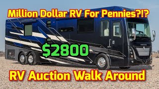 So Many RVs At Auction Cheap Copart Walk Around Did I 🤮 [upl. by Beane647]