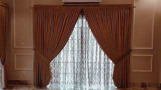 👌New 🔔Beautiful 💖Design💫 Of 👈Dbll👆 Window 🎪 Curtains🪟 Fitting💯 And👍 Setting 💐By Nadeem kamran 💒🤲🏻 [upl. by Esch338]