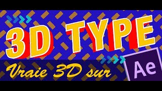 Typographie en 3D sur After Effects sans plugin [upl. by Krause]