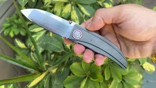 Michael Walker Liner Lock Custom Knife From Recon 1 [upl. by Barbabra588]