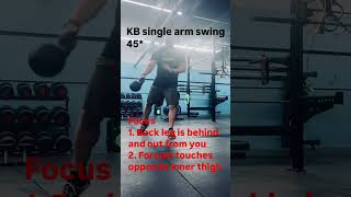 KB Contralateral Kickstand swing 45 onlinetraining motivation fitdad kettlebell [upl. by Standing]