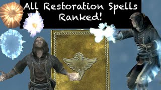 All 23 Restoration Spells Ranked  The Elder Scrolls V Skyrim [upl. by Drona]