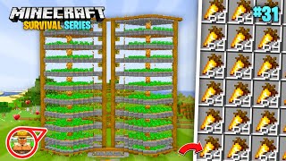 I Built Fully Automatic Golden Carrot Farm For Minecraft Pe 120 Survival Series 31 [upl. by Atiran]