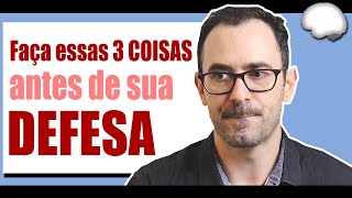 3 ESTRATÉGIAS de DEFESA para o seu TRABALHO ACADÊMICO [upl. by Fredra]