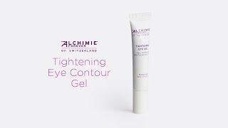 How To Apply Tightening Eye Contour Gel  Alchimie Forever [upl. by Aneg]