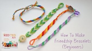 How to Make DIY Friendship Bracelets Beginners Diagonal Pattern [upl. by Anelehs388]