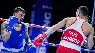 Gabil Mamedov RUS vs Richard Kovács HUN European Boxing Championships 2024 SFs 63kg [upl. by Idissak]