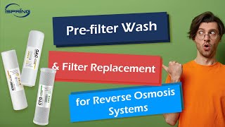 How to Perform Prefilter Wash amp Filter Replacement for iSpring Reverse Osmosis Systems  Easy DIY [upl. by Aical]