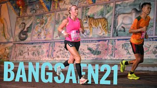 Finishing 2nd in AG 16th overall at Bangsaen21 Half Marathon [upl. by Landing707]