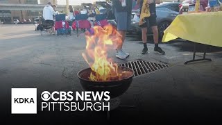 Steelers fans celebrate teams first home game with tailgating traditions [upl. by Tirrell]