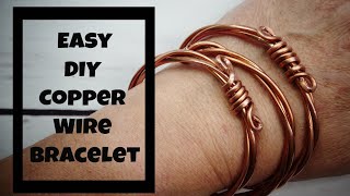 DIY Copper Wire Bracelet [upl. by Nurav]