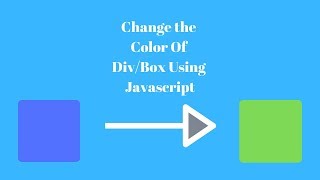 how to change the color of div using java script on click Div color change with javascript [upl. by Gipsy]