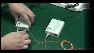 SFP module slot 101001000 Gigabit Ethernet fiber media converter testing scenario [upl. by Susanna756]