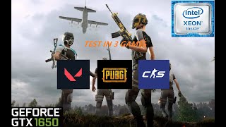 GTX 1650  Xeon E52689 Test in 3 games VALORANT PUBG СS2 [upl. by Dowlen]