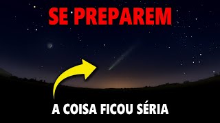 AGORA É A HORA O COMETA ESTÁ INTEIRO E VAI APARECER NO CÉU  COMO OBSERVAR COMETA C2023 A3 [upl. by Annabel]