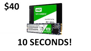 WD Green 240gb SSD  Startup  10seconds boot [upl. by Mollee]