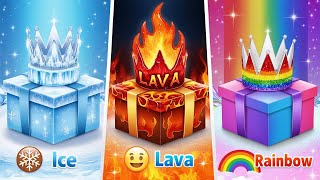 Choose Your Gift Ice Lava or Rainbow ❄🔥🌈 are you a lucky person or not 😱 babnimour skyzone [upl. by Eelaroc]