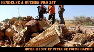 Fendeuse à bois pro tractable 35t [upl. by Idonna]