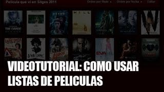 abandomovieznet Videotutorial de Listas de películas [upl. by Ephrayim]