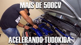 AUDI A3 553 CV ACELERANDO TUDO  FAROIS RETROFIT  ACERTO [upl. by Lierbag]