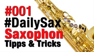 DailySax 001  schnelle Finger  D Minor Saxophon lernen [upl. by Bloem]