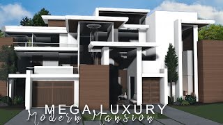 Bloxburg Mega Luxury Modern Mansion  No Large Plot ROBLOX bloxburg [upl. by Joo]