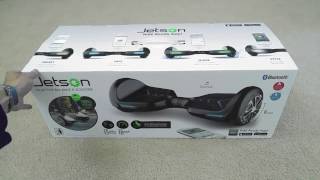 Unboxing Latest Release Jetson V6 All Apple IOS amp Android Smart Bluetooth Hoverboard Scooter 2016 [upl. by Ikairik]