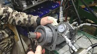 ГТС Испытания на стенде гидронасоса Testing hydraulic pumps 101125 [upl. by Johppah347]