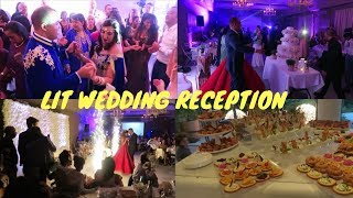 LIT WEDDING RECEPTION  MULTIPLE DRESS CHANGES INTERRACIAL WEDDING [upl. by Ssilb587]