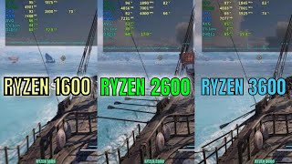 RTX 2060 super  Ryzen 1600 vs 2600 vs 3600 [upl. by Aihsined74]