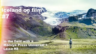 Iceland on film  in the field with a Mamiya Press Universal and a Leica R8 [upl. by Anaujait]