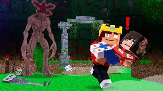 😨DEMOGORGON DA FLORESTA ATACOU no Minecraft [upl. by Einnaf]