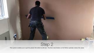 Plastering  Skimming one coat sponge [upl. by Padegs]