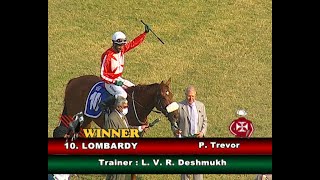 Lombardy with P Trevor up wins The HRC Golconda Derby Stakes Gr 1 2021 [upl. by Nyrac]