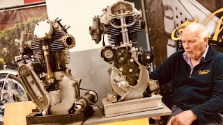 ANATOMY of a VELOCETTE KSS amp Venom Running Engine on Best Club Stand at KEMPTON PARK Motorcycle Show [upl. by Alena]