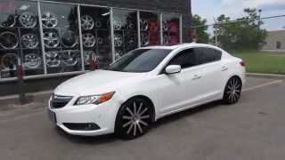 HILLYARD RIM LIONS 2013 ACURA ILX RIDING ON 18 INCH MACHINED CONCAVE WHEELS amp TIRES STARR 222 [upl. by Greenwell176]