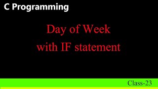 write a program to print days of week program in c [upl. by Noyr]