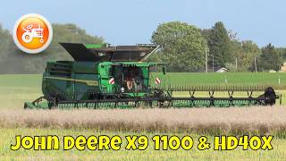 Harvest 2024  John Deere X9 1100 combine amp HD40X header [upl. by Ahtnammas]